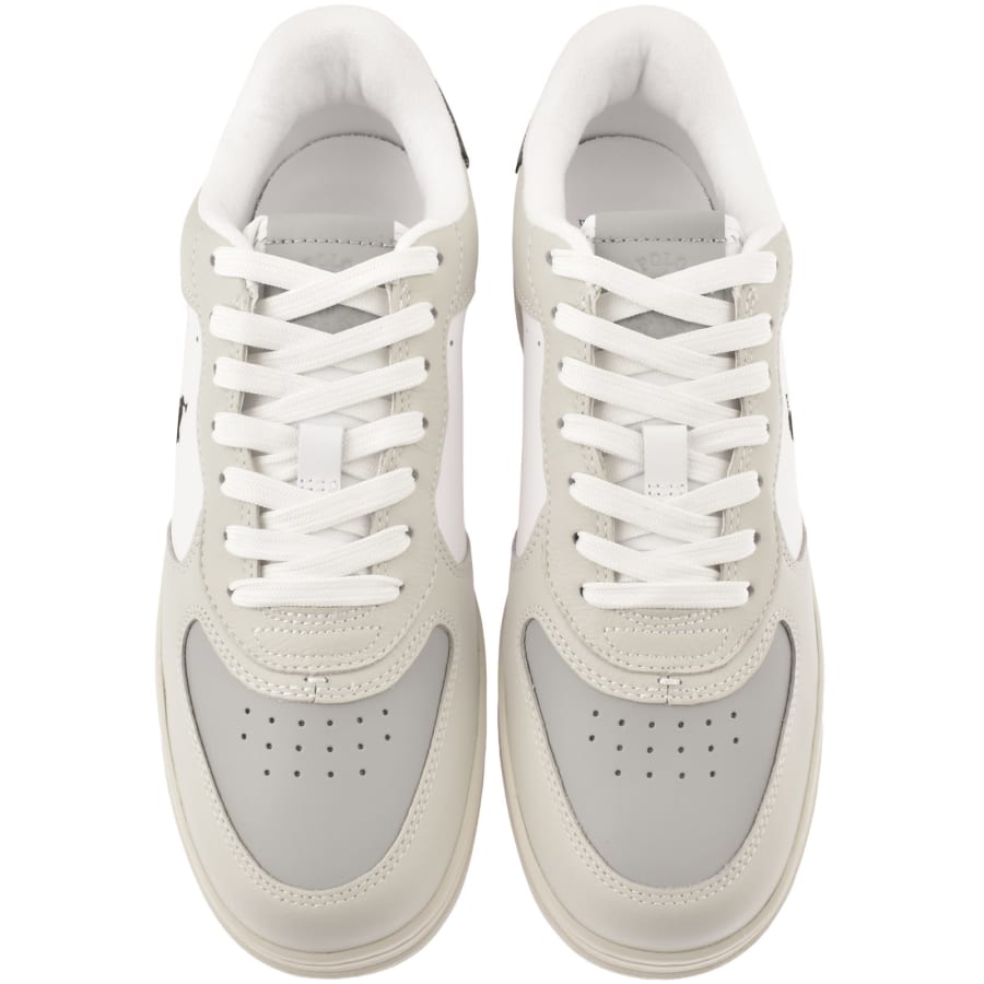 Image number 3 for Ralph Lauren Masters CRT Trainers Cream