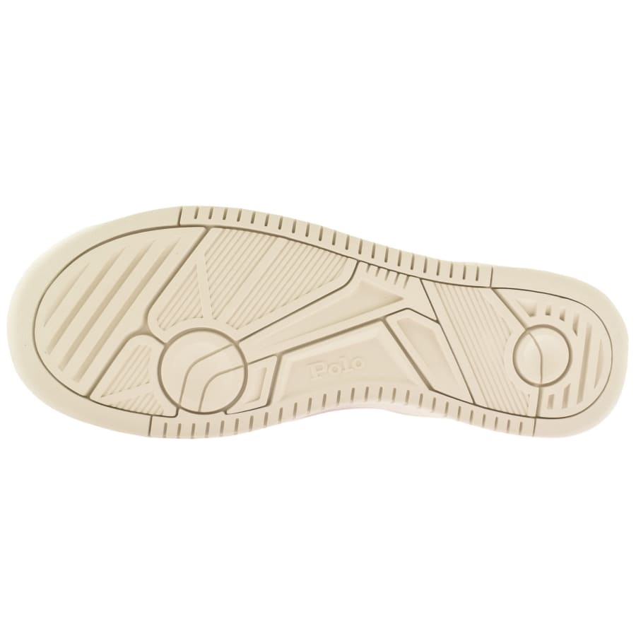 Image number 5 for Ralph Lauren Masters CRT Trainers Cream