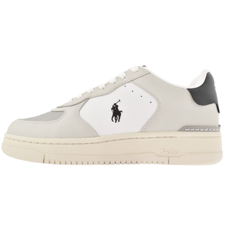 Image number 1 for Ralph Lauren Masters CRT Trainers Cream