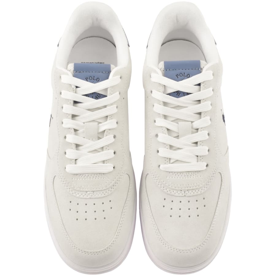 Image number 3 for Ralph Lauren Masters CRT Trainers Off White