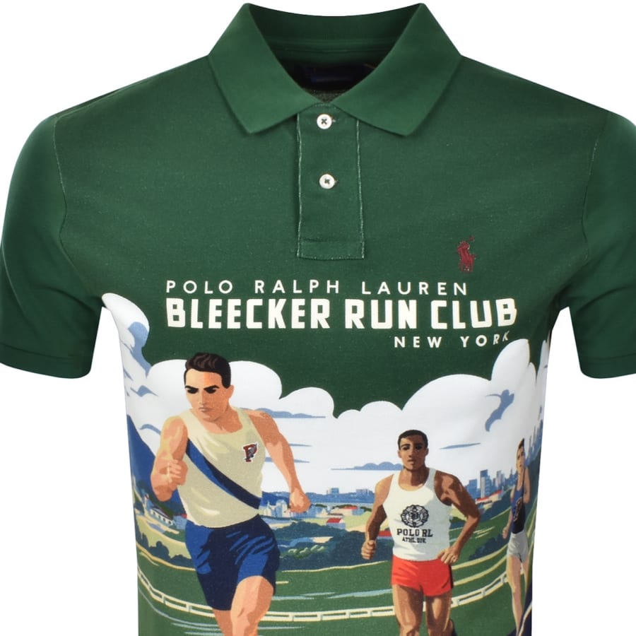Image number 2 for Ralph Lauren Custom Slim Fit Polo T Shirt Green