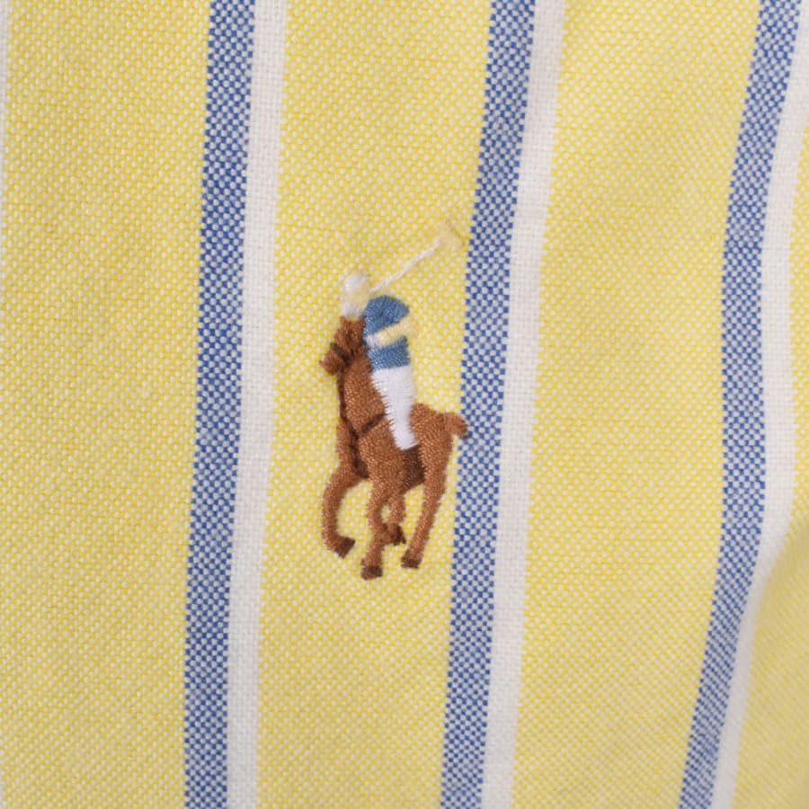 Image number 3 for Ralph Lauren Stripe Long Sleeve Shirt Yellow