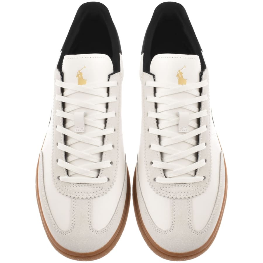 Image number 3 for Ralph Lauren Bedford Trainers White
