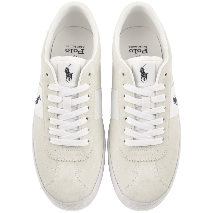 Image number 3 for Ralph Lauren Court VLC Trainers White