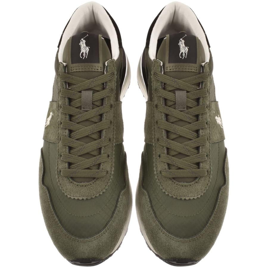 Image number 3 for Ralph Lauren Train 89 Trainers Olive