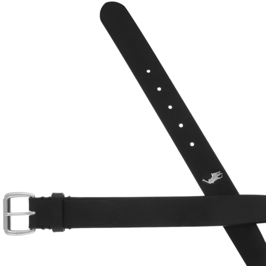 Image number 2 for Ralph Lauren Tmbled Leather Belt Black