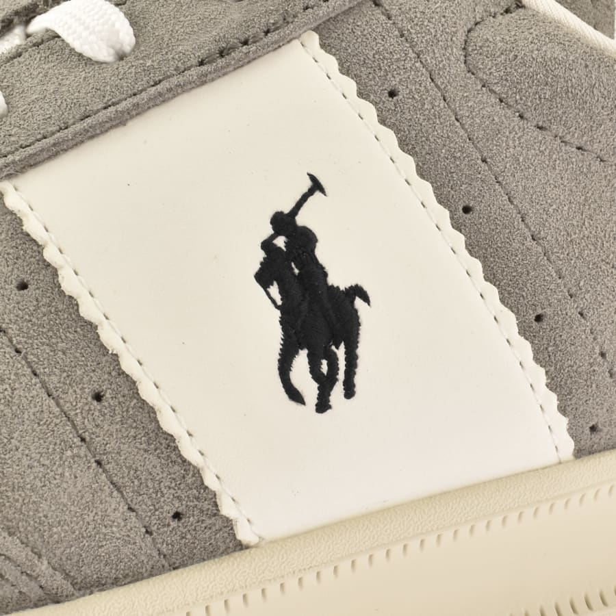 Image number 4 for Ralph Lauren Heritage Aera Trainers Grey