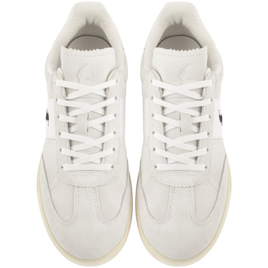 Image number 3 for Ralph Lauren Heritage Aera Trainers Off White
