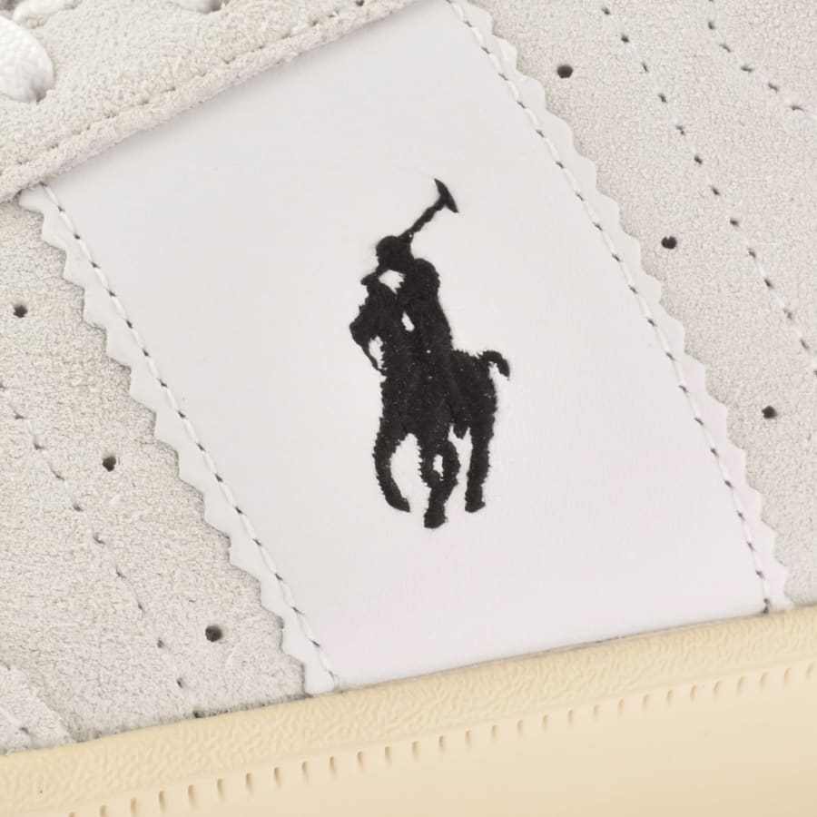 Image number 4 for Ralph Lauren Heritage Aera Trainers Off White