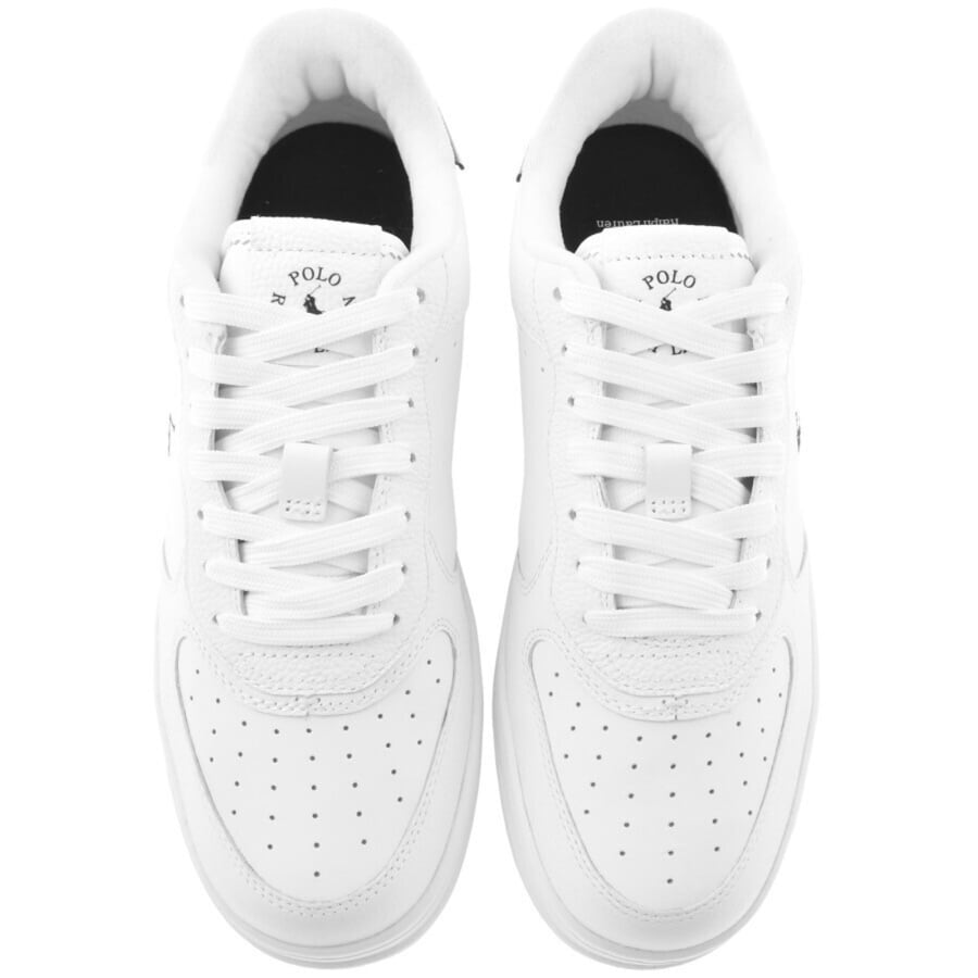 Image number 3 for Ralph Lauren Masters Trainers White