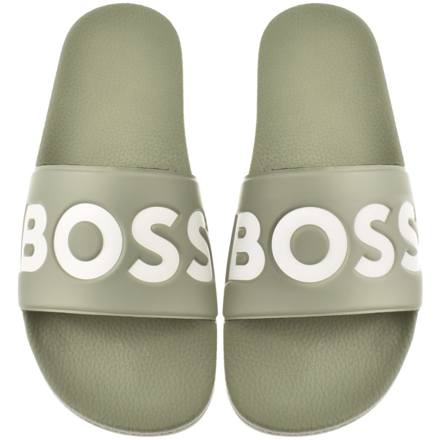 Image number 1 for BOSS Aryeh Sliders Medium Green