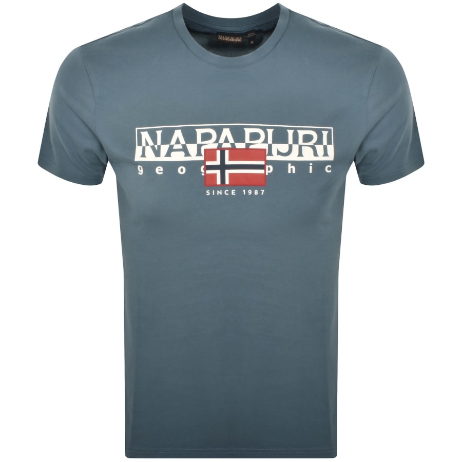 Image number 1 for Napapijri S Aylmer T Shirt Blue