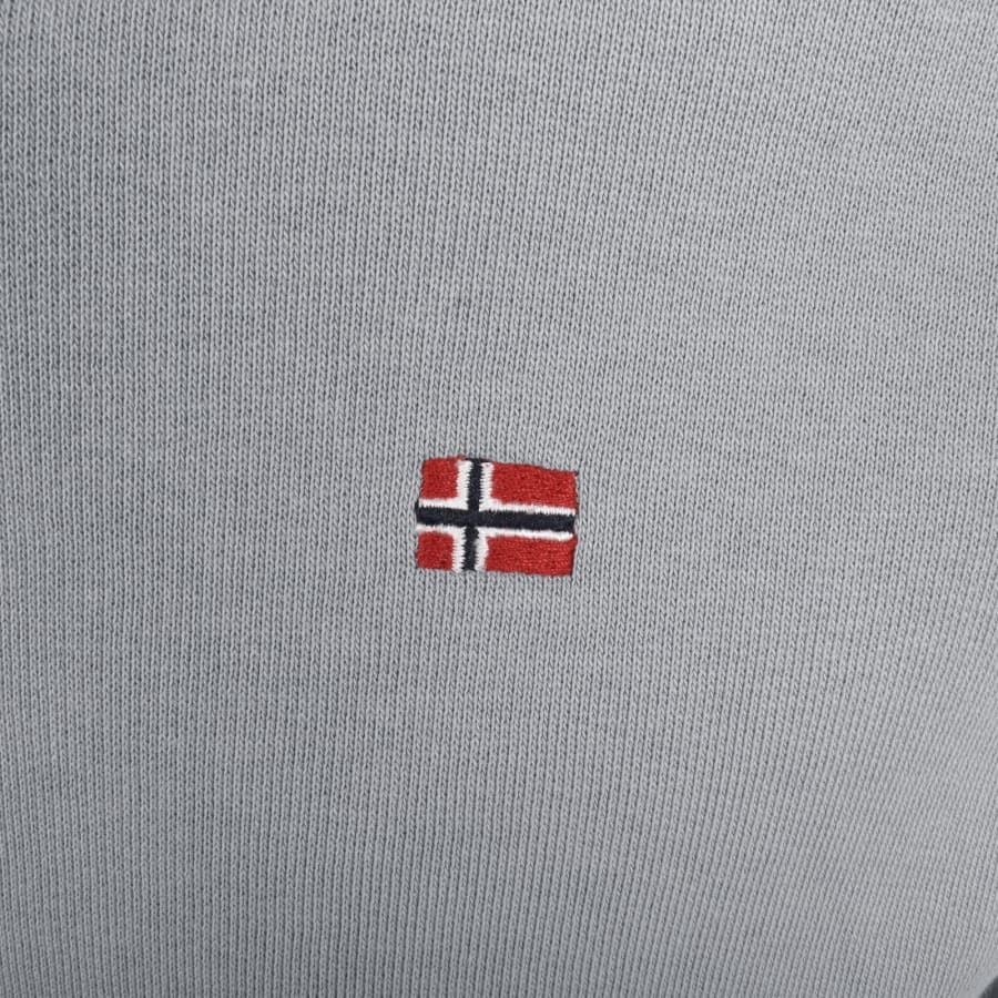 Image number 3 for Napapijri Balis Full Zip Sweatshirt Ultimate Grey
