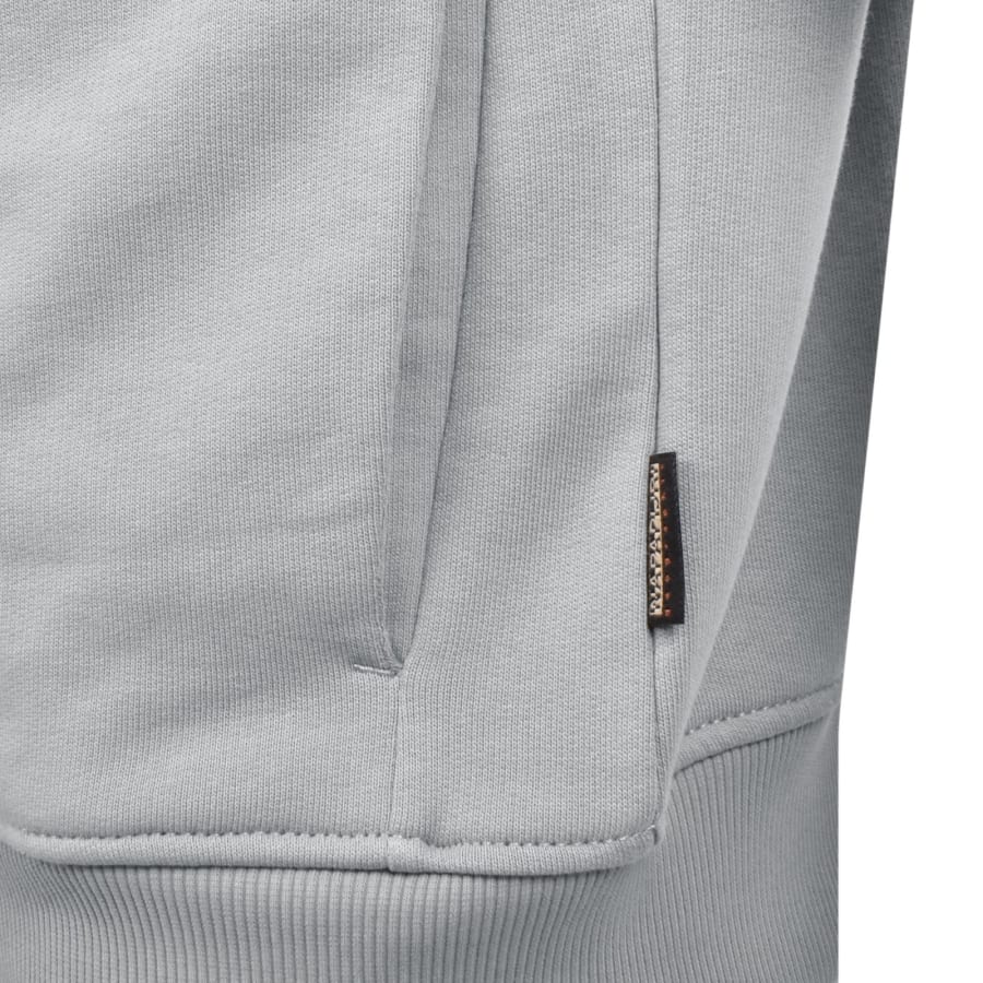 Image number 4 for Napapijri Balis Full Zip Sweatshirt Ultimate Grey