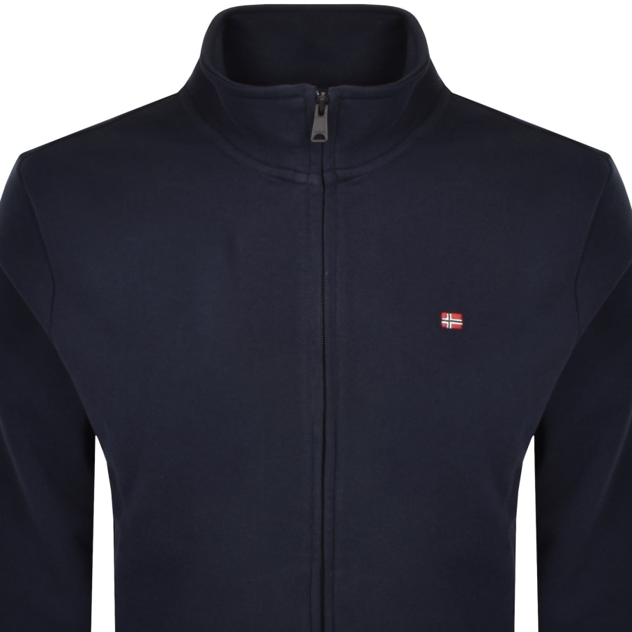 Image number 2 for Napapijri Balis Full Zip Sweatshirt Blue Marine
