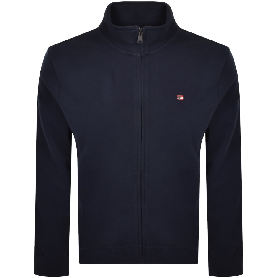Image number 1 for Napapijri Balis Full Zip Sweatshirt Blue Marine