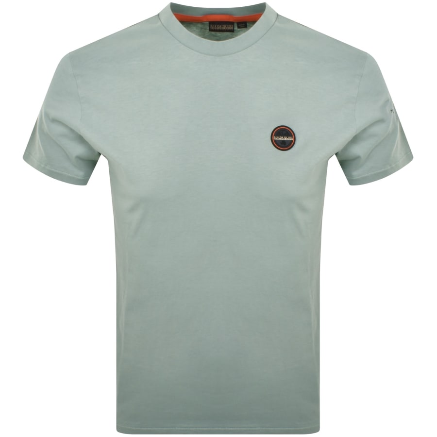 Image number 1 for Napapijri Badge Logo T Shirt Green