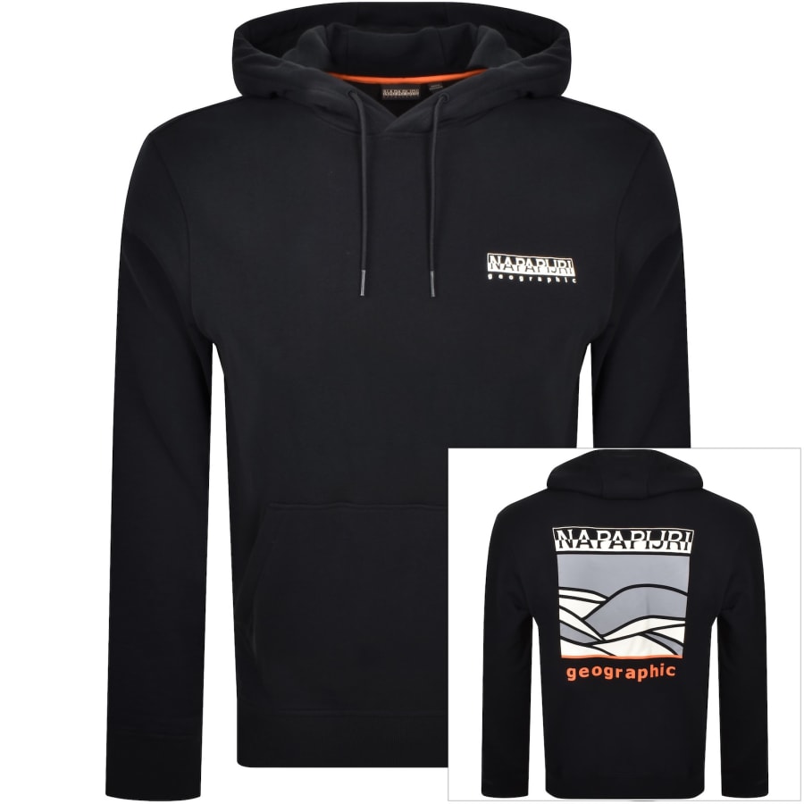 Image number 1 for Napapijri Sovana Relaxed Fit Hoodie Black