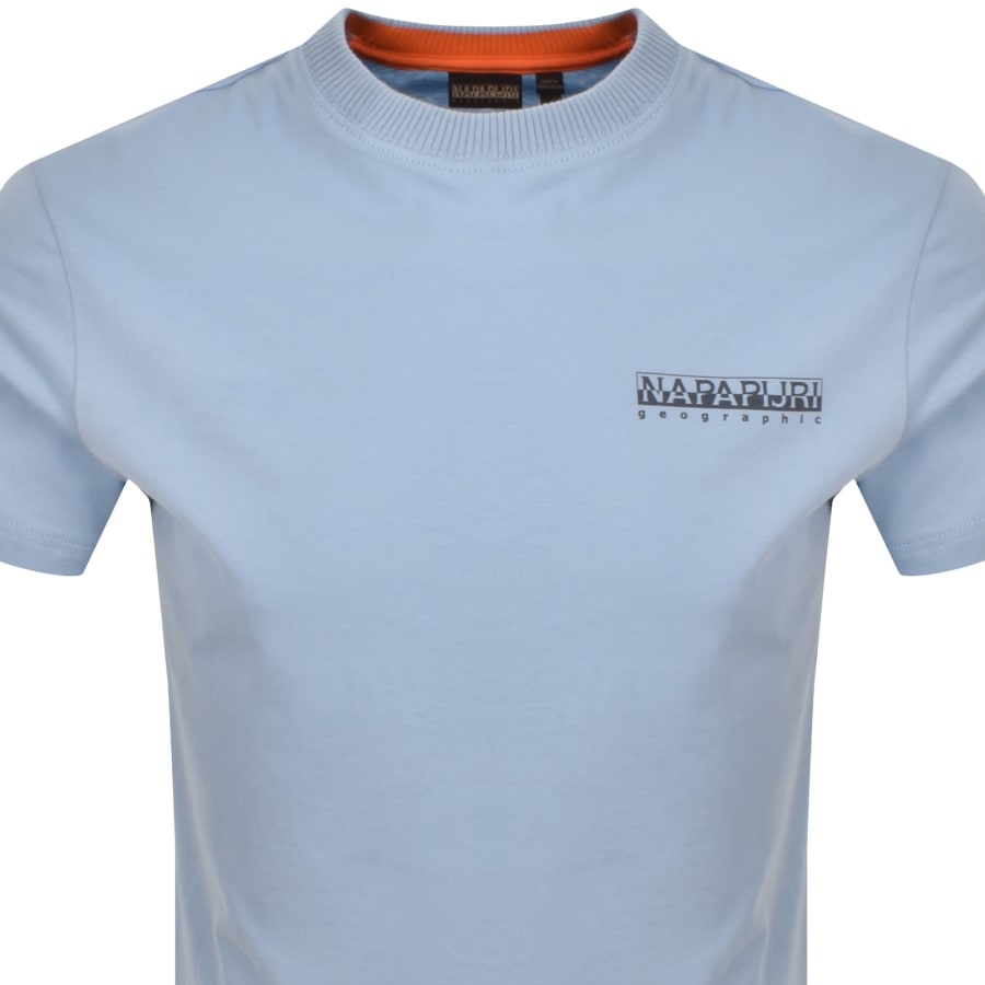 Image number 3 for Napapijri Sovana Logo T Shirt Blue