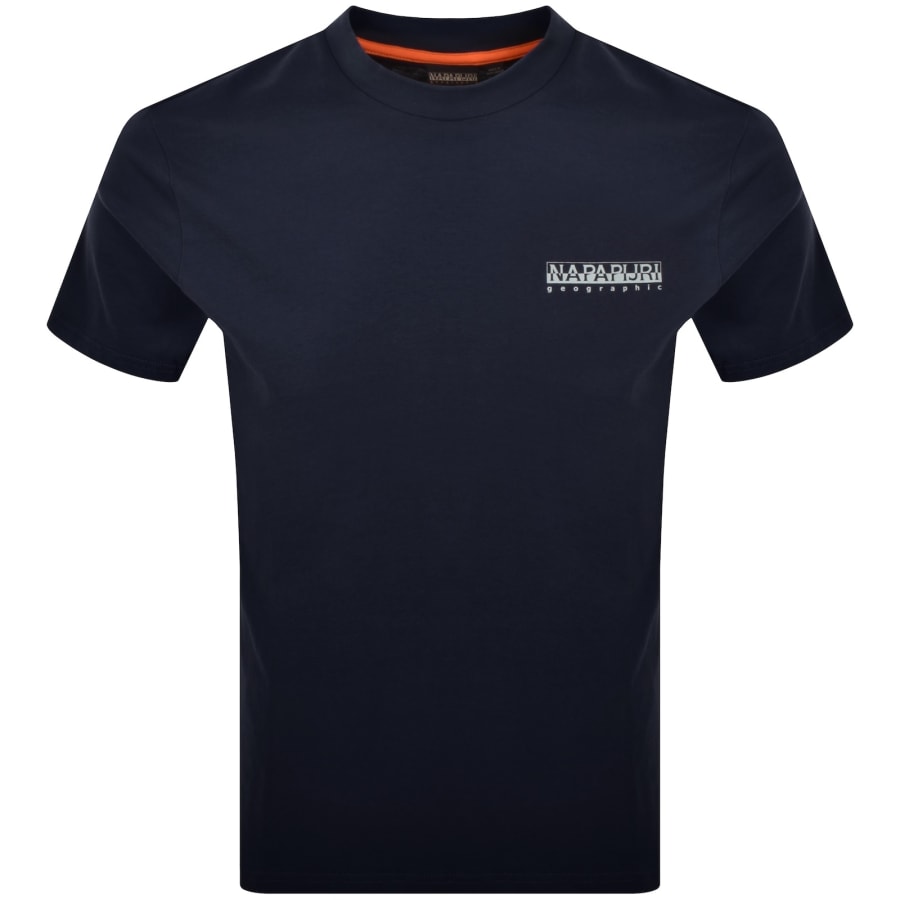 Image number 2 for Napapijri Dati Logo T Shirt Blue