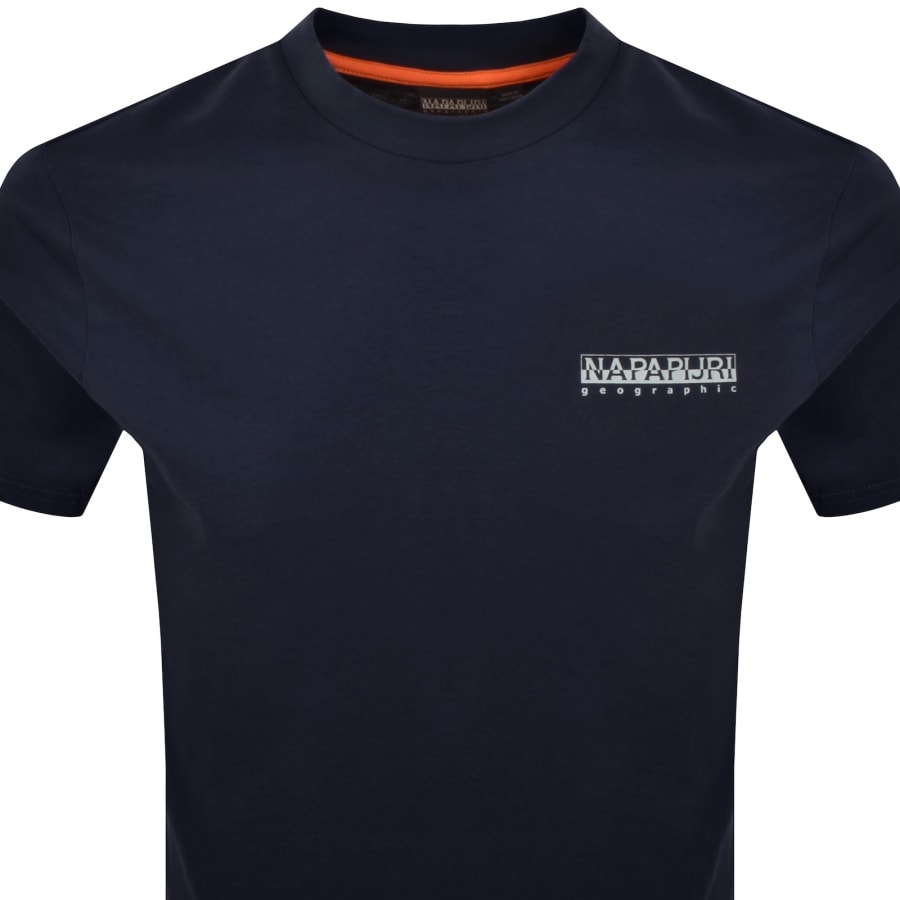 Image number 3 for Napapijri Dati Logo T Shirt Blue