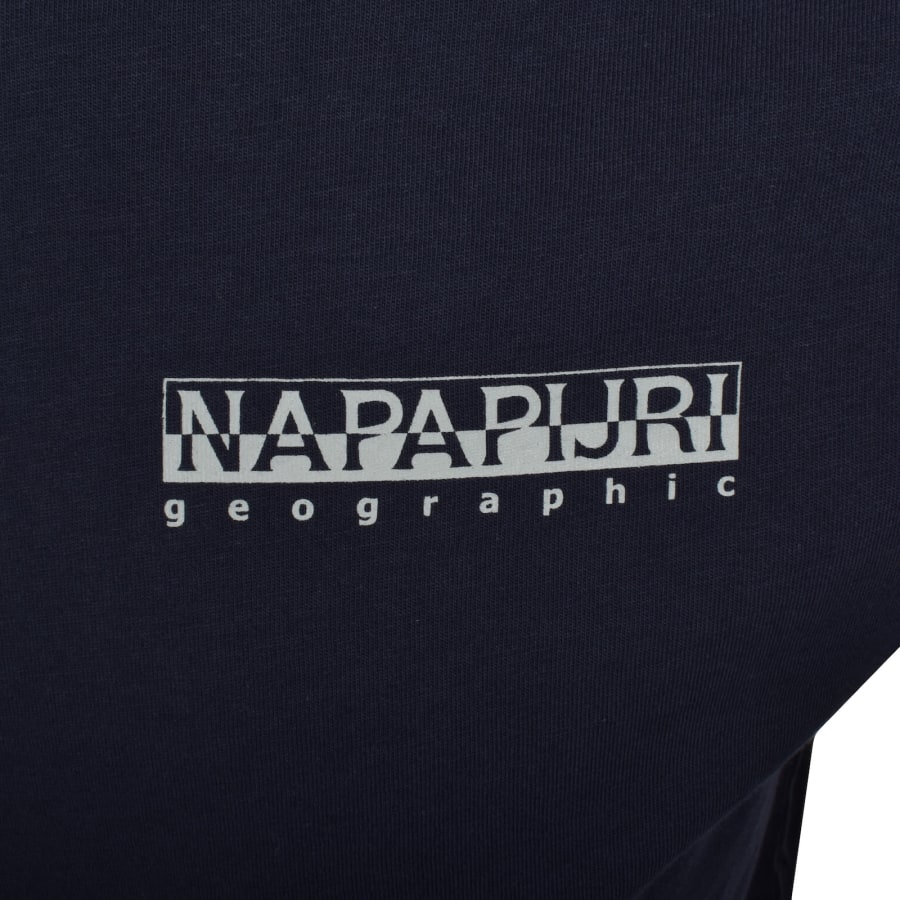 Image number 4 for Napapijri Dati Logo T Shirt Blue