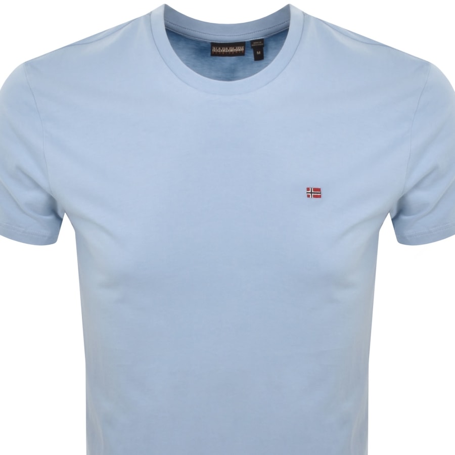 Image number 2 for Napapijri Salis Sum Logo T Shirt Blue