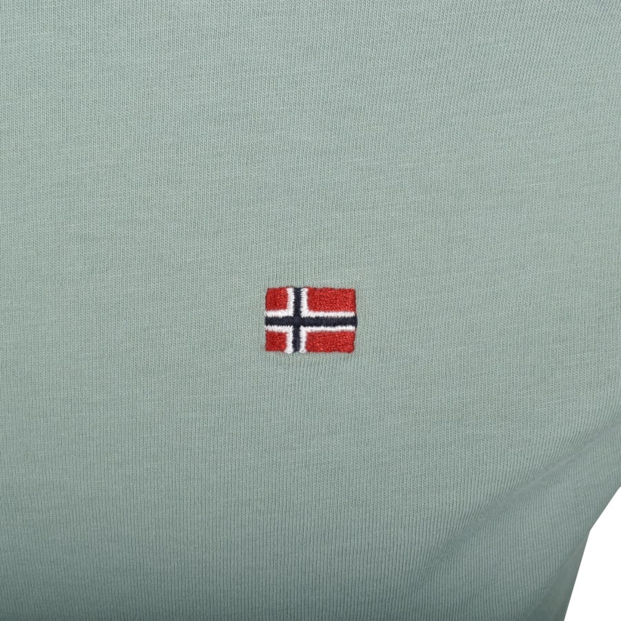 Image number 3 for Napapijri Salis Sum Logo T Shirt Green