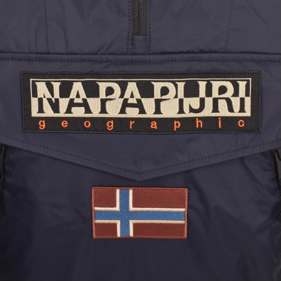 Image number 3 for Napapijri Rainforest Winbreaker Jacket Navy