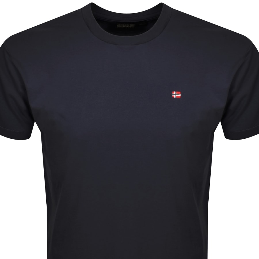 Image number 2 for Napapijri Salis Sum Logo T Shirt Blue