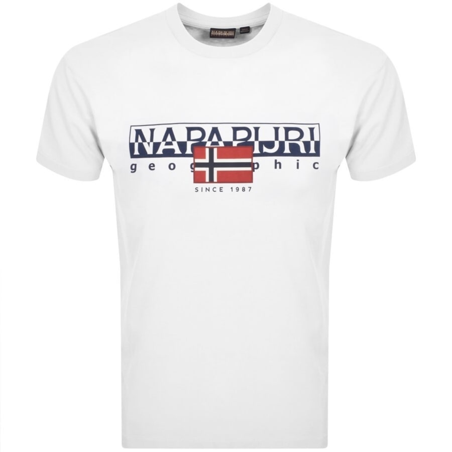 Image number 1 for Napapijri S Aylmer T Shirt White