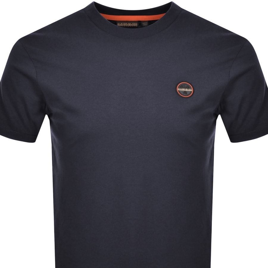 Image number 2 for Napapijri Salis Logo T Shirt Navy