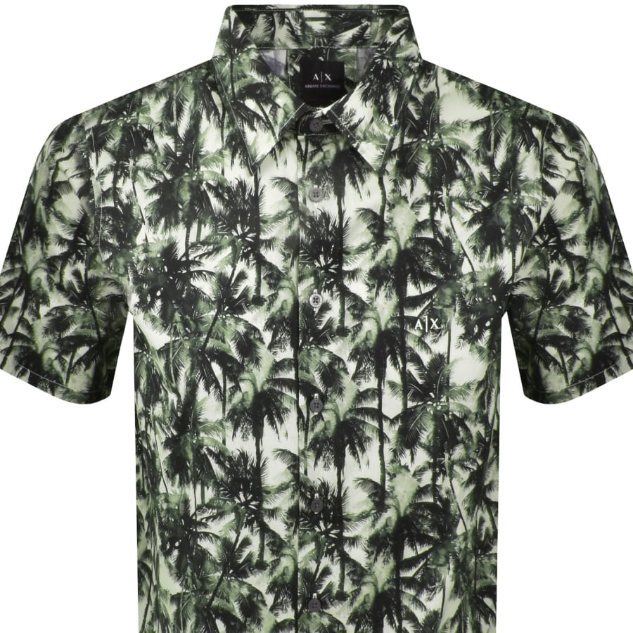 Image number 2 for Armani Exchange Short Sleeve Shirt Green