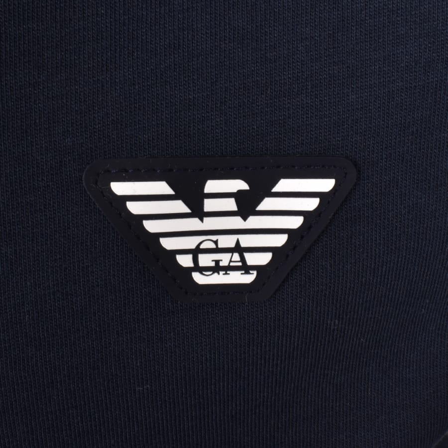 Image number 3 for Emporio Armani Logo Badge T Shirt Navy
