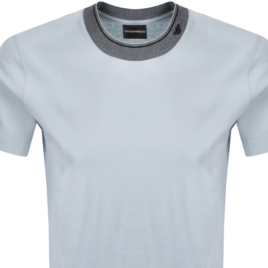 Image number 2 for Emporio Armani Crew Neck T Shirt Blue