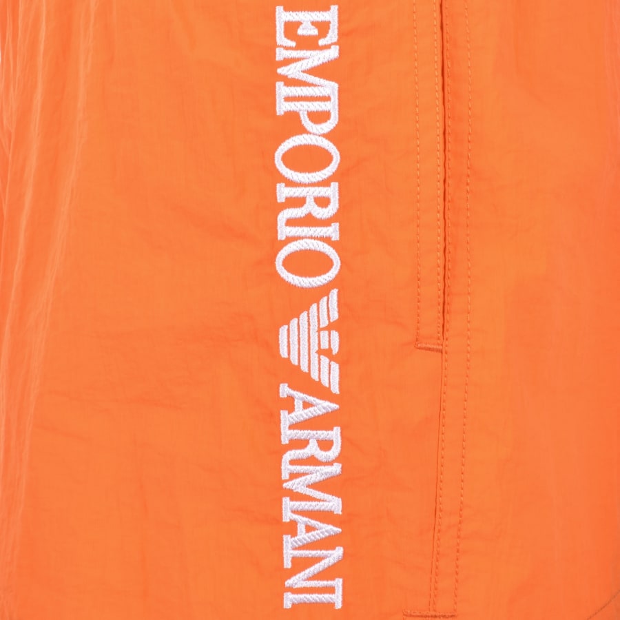 Image number 4 for Emporio Armani Logo Swim Shorts Orange