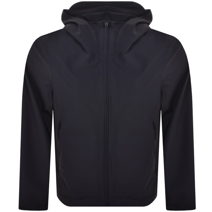 Image number 2 for Emporio Armani Nylon Hooded Jacket Navy