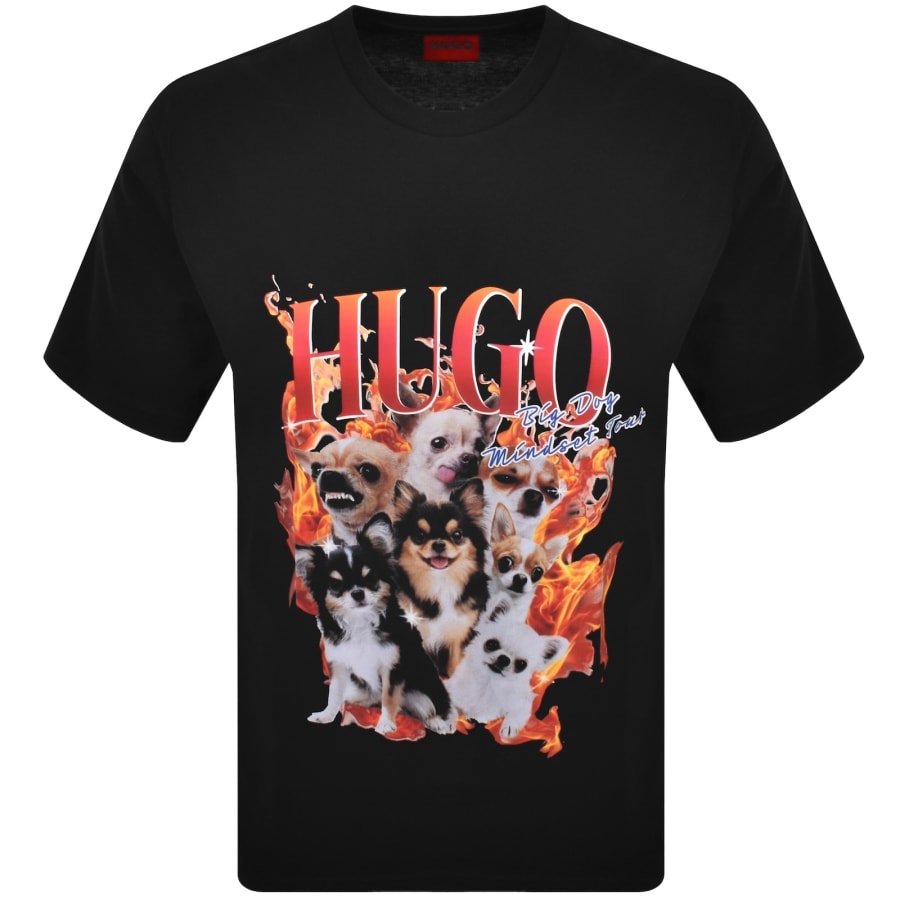 Image number 2 for HUGO Dugie T Shirt Black