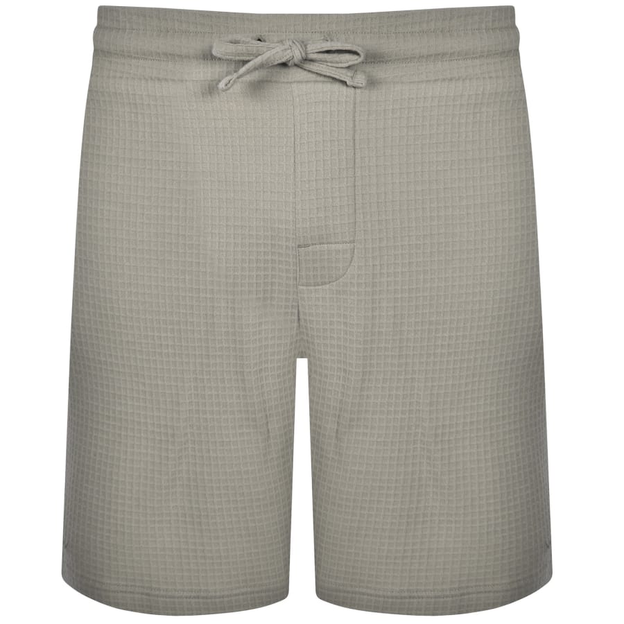 Image number 2 for HUGO Austin Waffle Shorts Brown