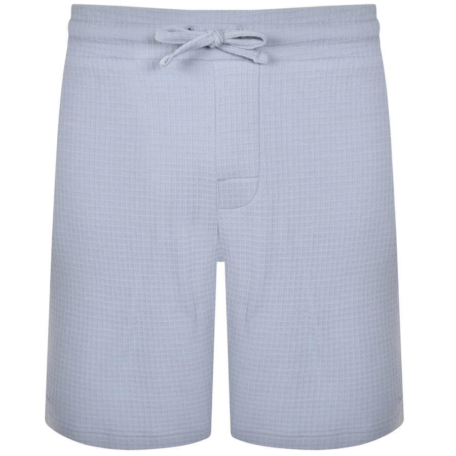 Image number 2 for HUGO Austin Waffle Shorts Blue
