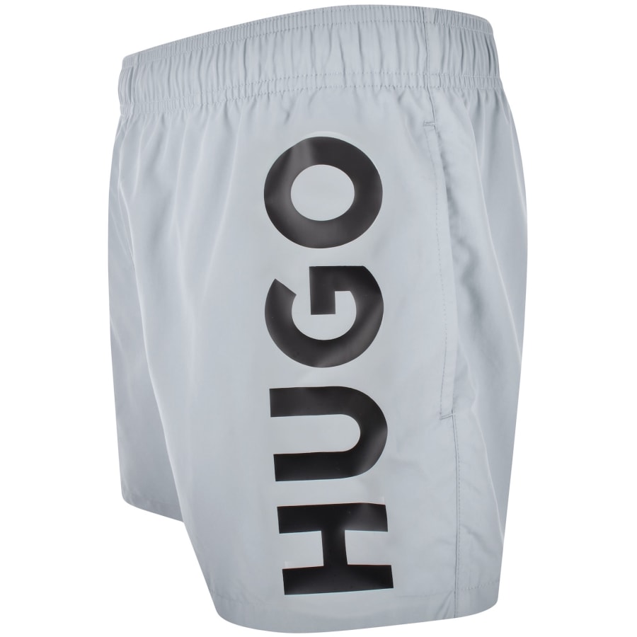 Image number 3 for HUGO ABAS Swim Shorts Grey
