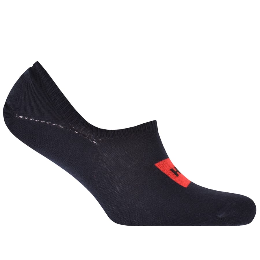 Image number 2 for HUGO 3 Pack Low Cut Socks Navy