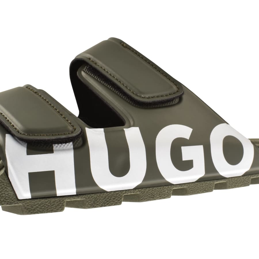 Image number 4 for HUGO Evander Sliders Green
