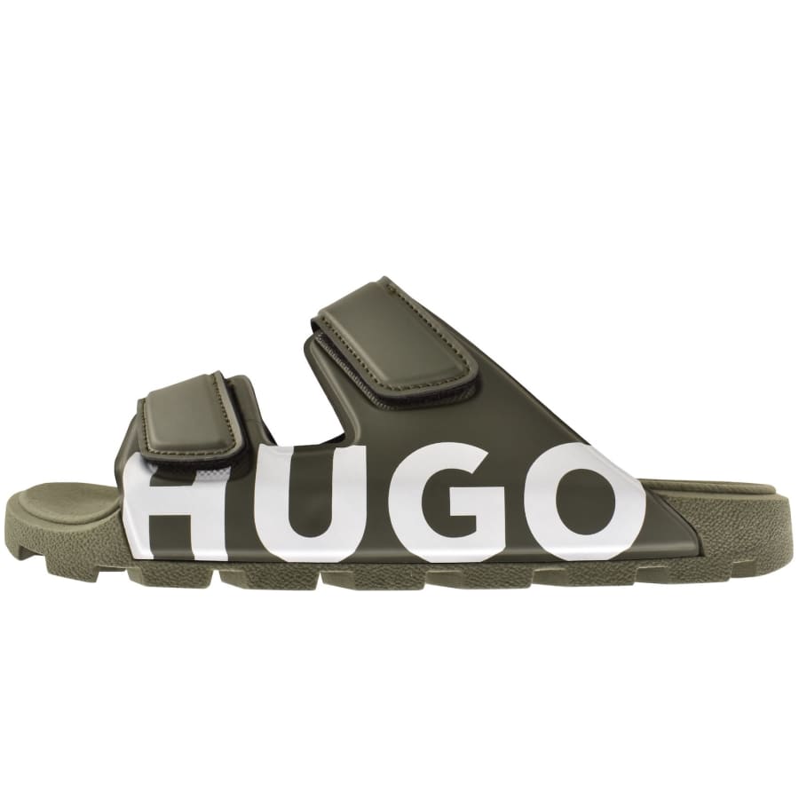 Image number 1 for HUGO Evander Sliders Green