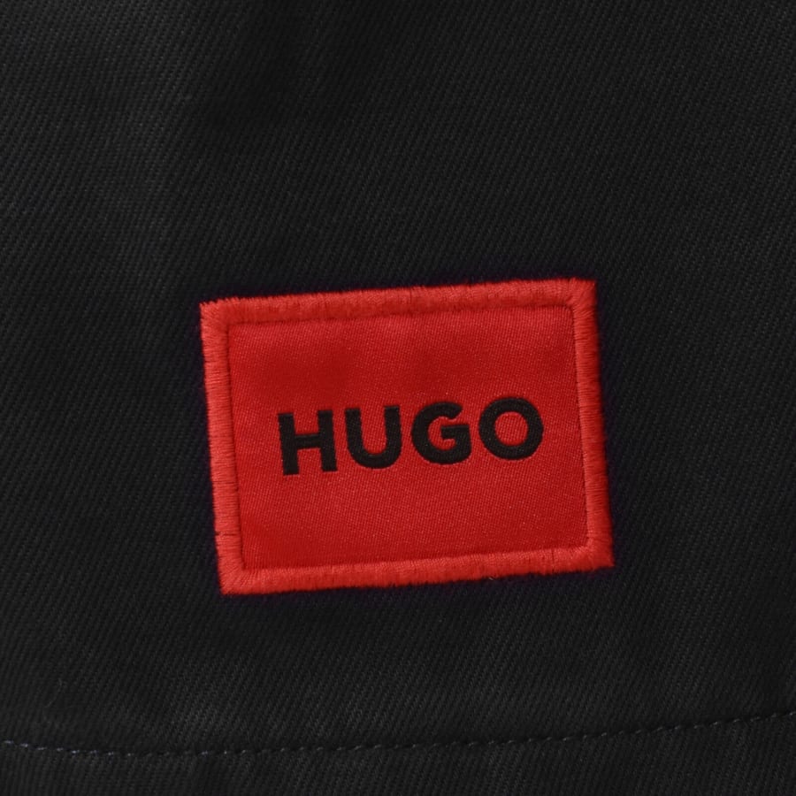 Image number 3 for HUGO Enalu Overshirt Jacket Black
