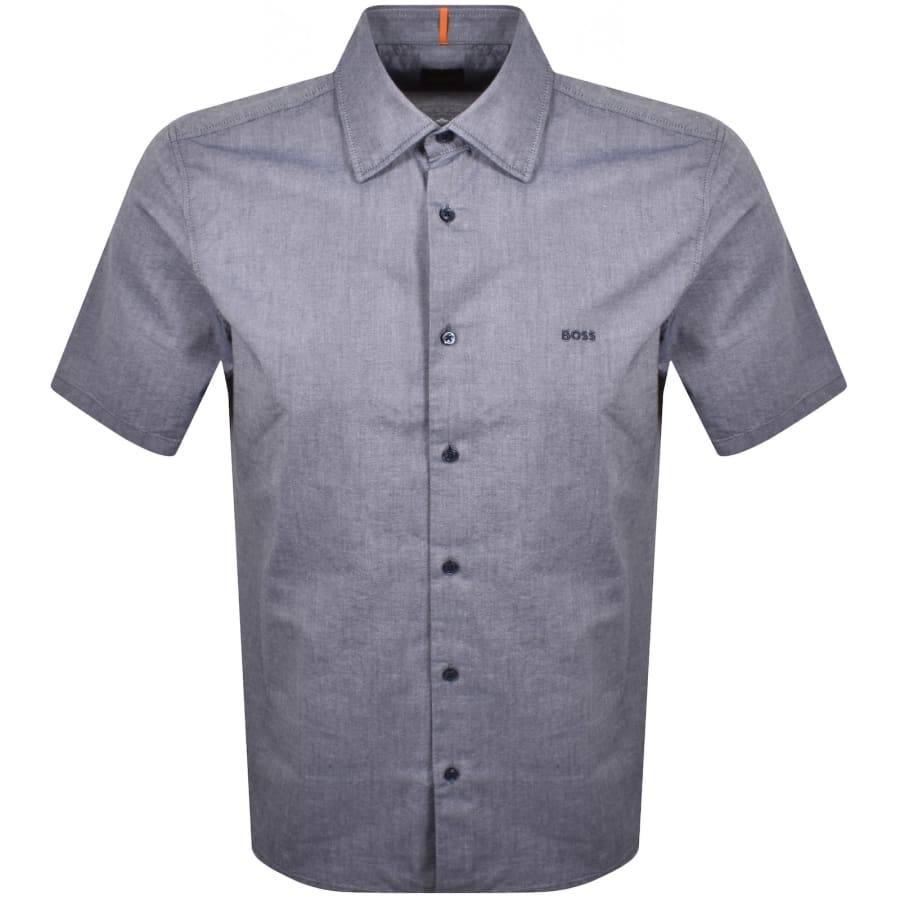 Image number 1 for BOSS Rash 2 Short Sleeved Shirt Navy