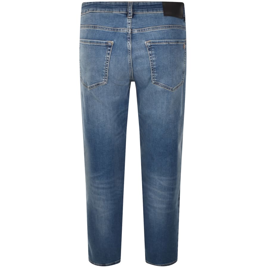 Image number 3 for BOSS Re Maine Regular Fit Mid Wash Jeans Blue