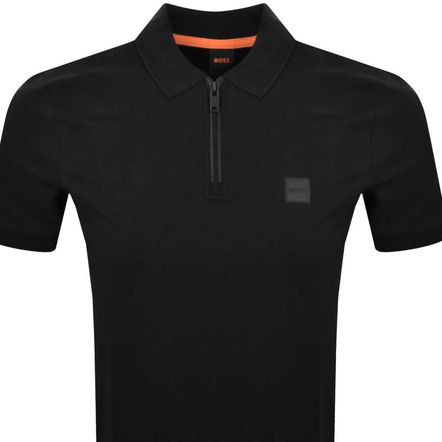 Image number 2 for BOSS Passerzip Polo T Shirt Black