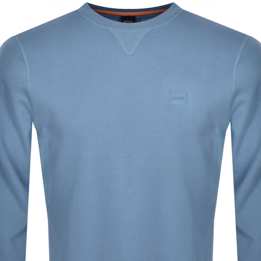 Image number 2 for BOSS Westart Sweatshirt Blue