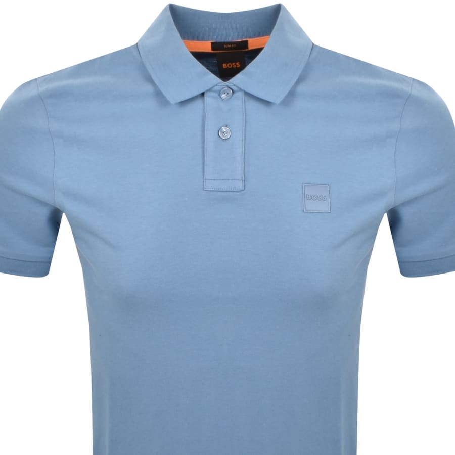 Image number 2 for BOSS Slim Fit Passenger Polo T Shirt Blue